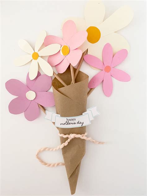 Mother S Day Paper Flower Bouquet Printable